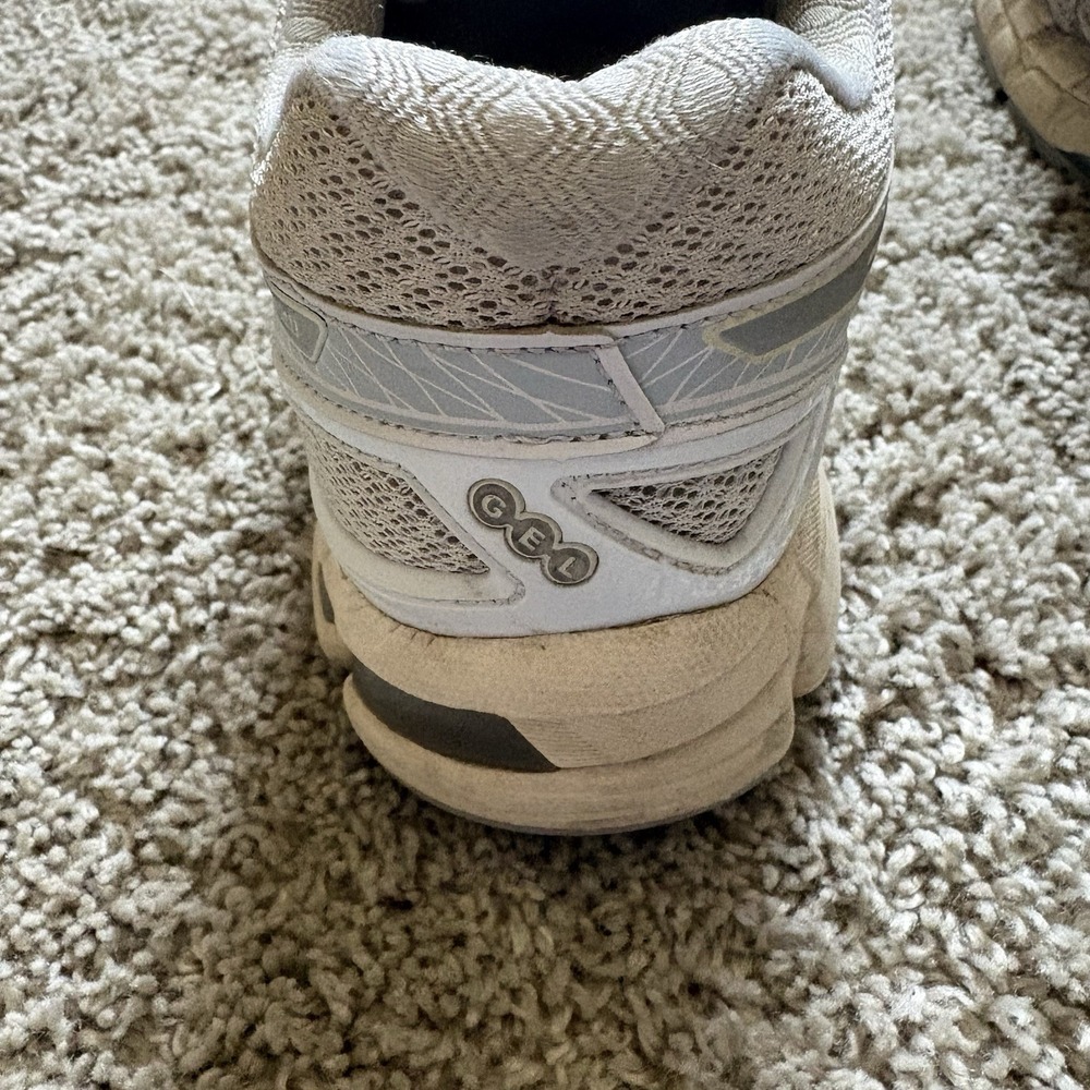 Men's 8.5 ASICS Gel Kayano 20 Cream Pure Silver Lace Up Sneakers - Picture 7 of 8